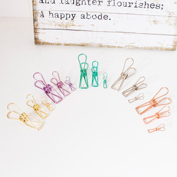 2pcs Vintage Gold Fishtail Clip