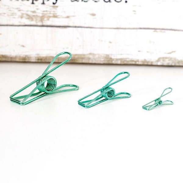 2pcs Vintage Green Fishtail Clip