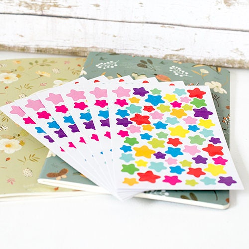 6 sticker Star Sheets