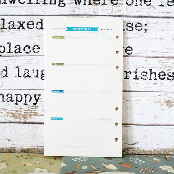 Planner Inserts - Weekly