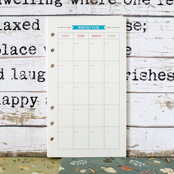 Planner Inserts - Monthly