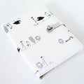 A5 White With Black Birds Notebook
