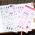 6 SHEETS Deco stickers