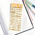 Stickers - Be Positive Gold Foil