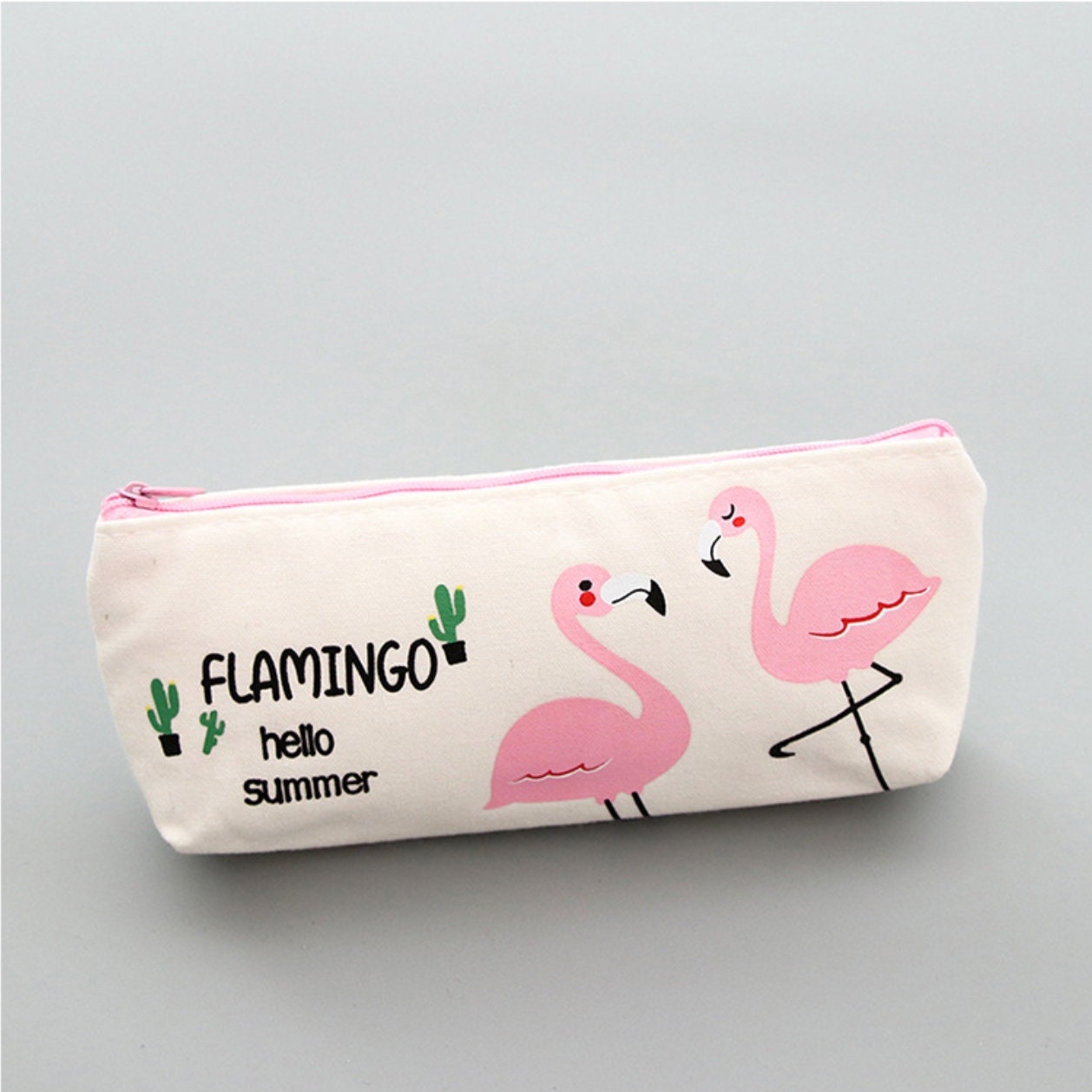 Flamingo Pink Pencil Case – Cute & Stylish Storage for Stationery