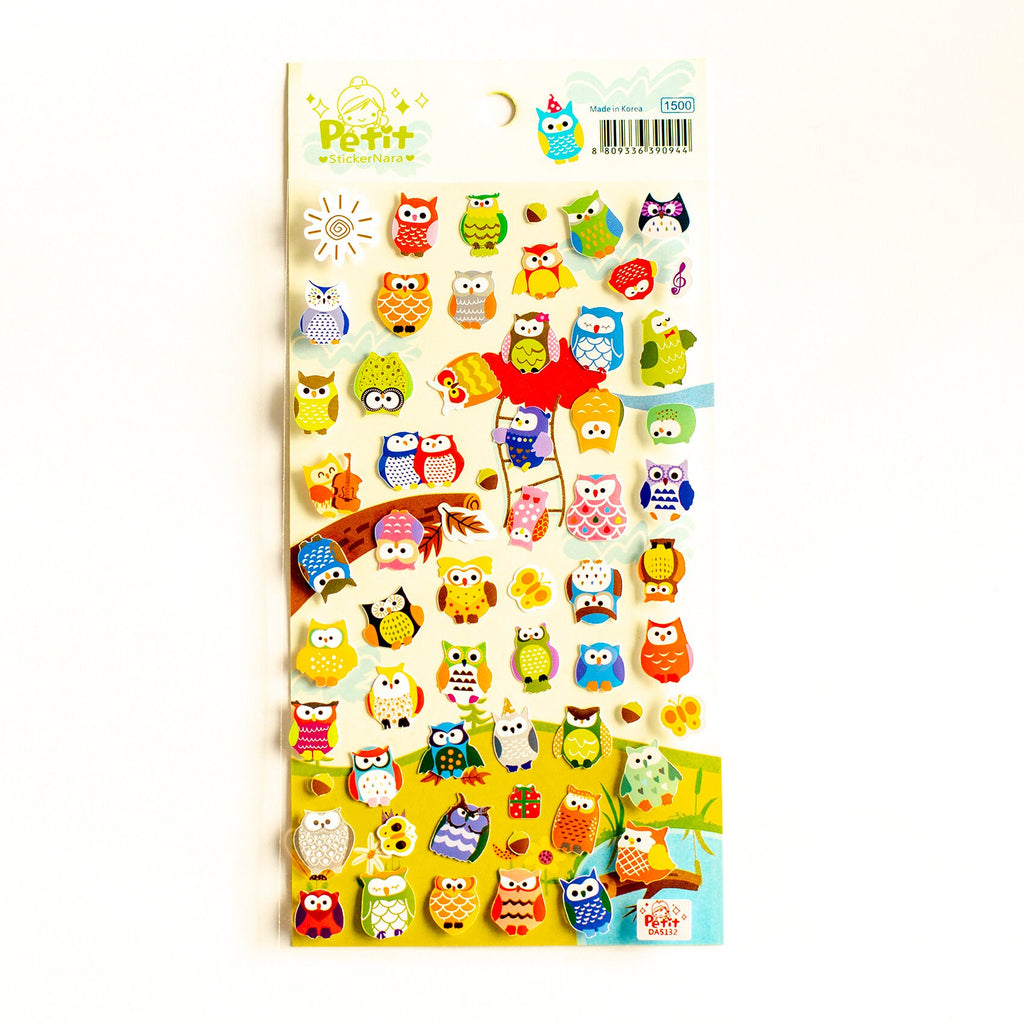 Owls Scrapbooking Stickers