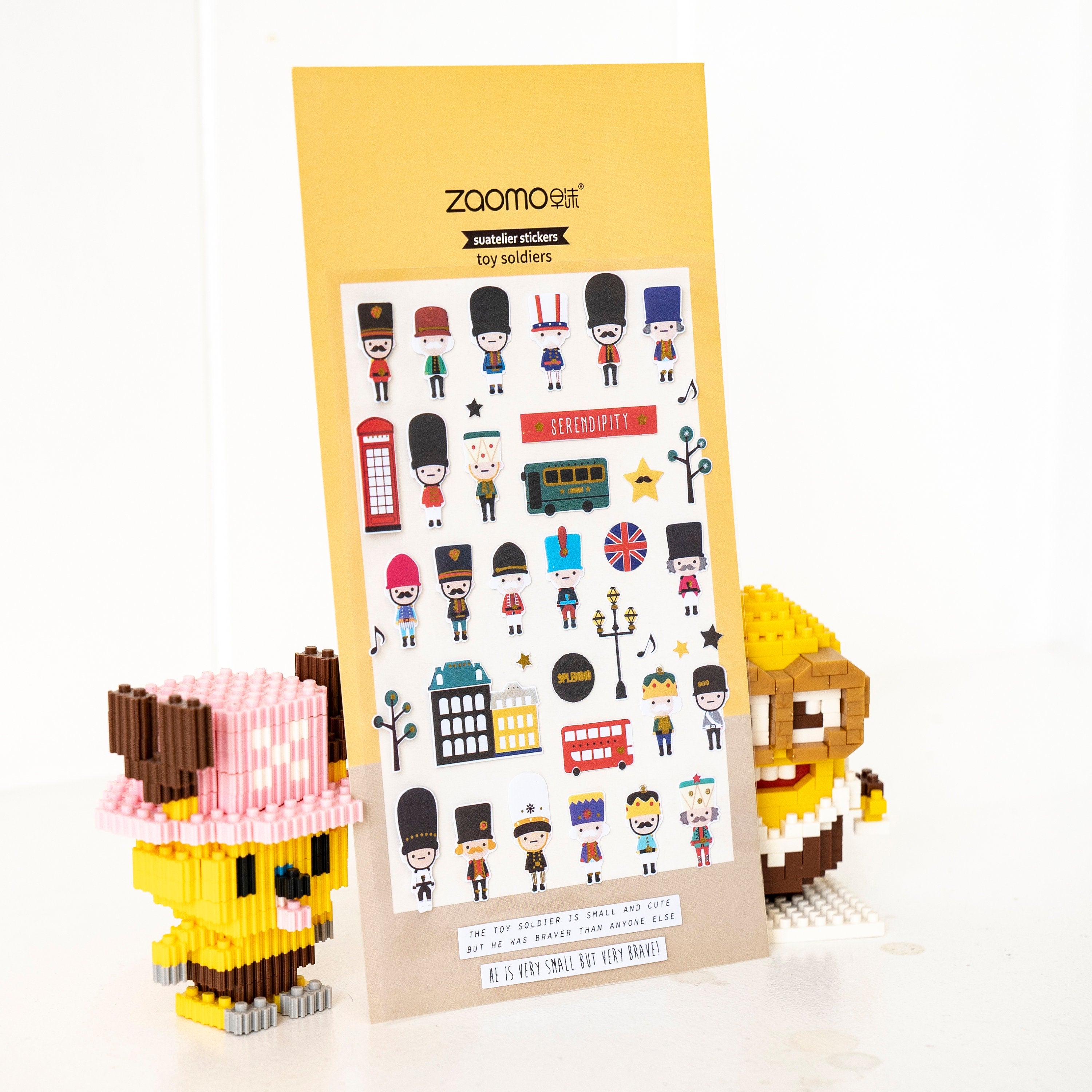 Sticker Sheet With English Soldiers
