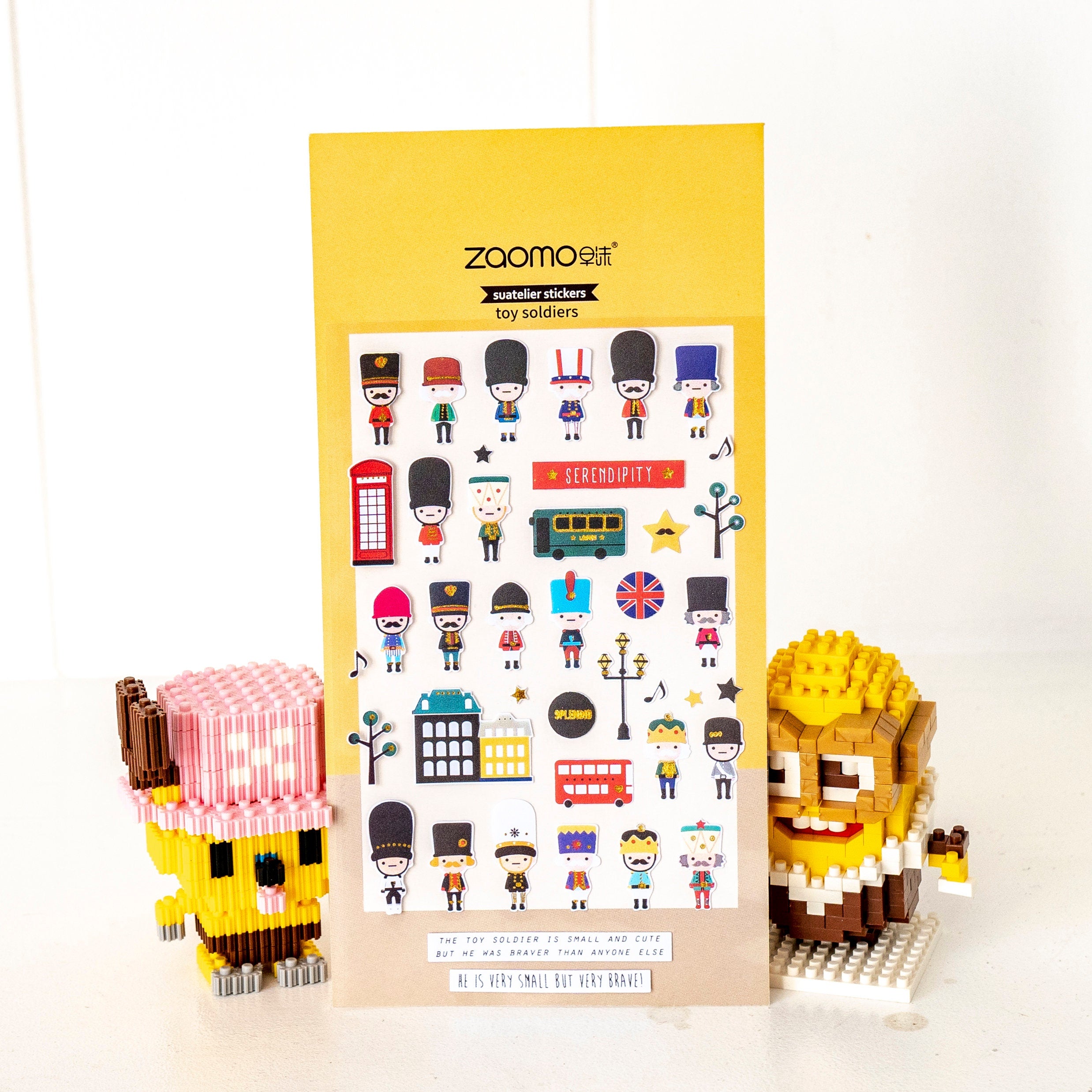 Sticker Sheet With English Soldiers