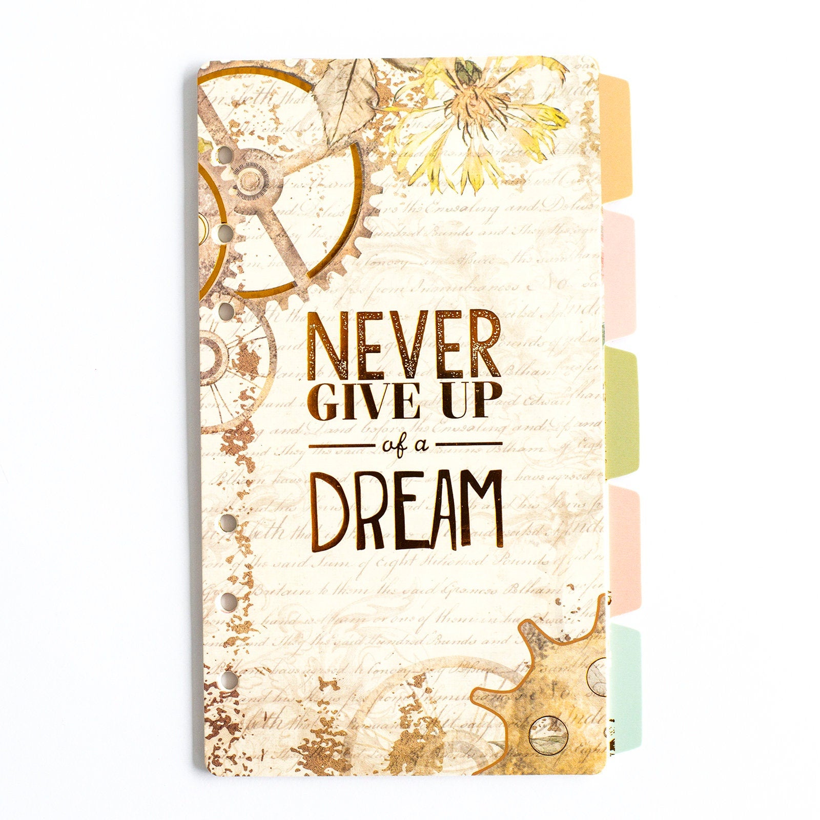 Vintage Dream Planner Dividers – A5 & A6