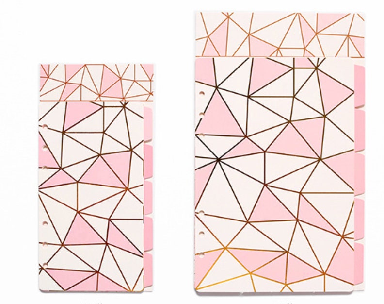 Pink Planner Dividers – A5 & A6 Sizes