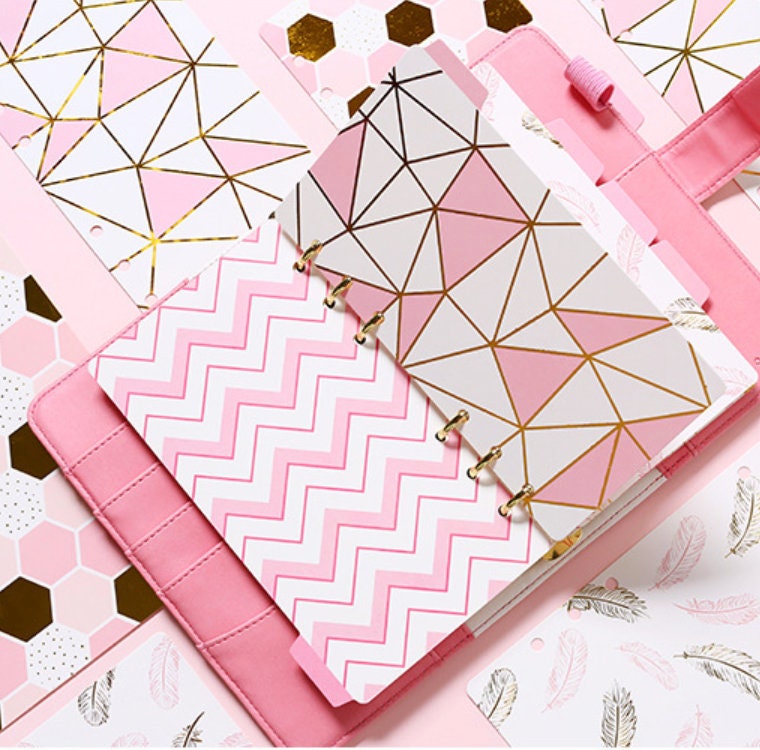 Pink Planner Dividers – A5 & A6 Sizes