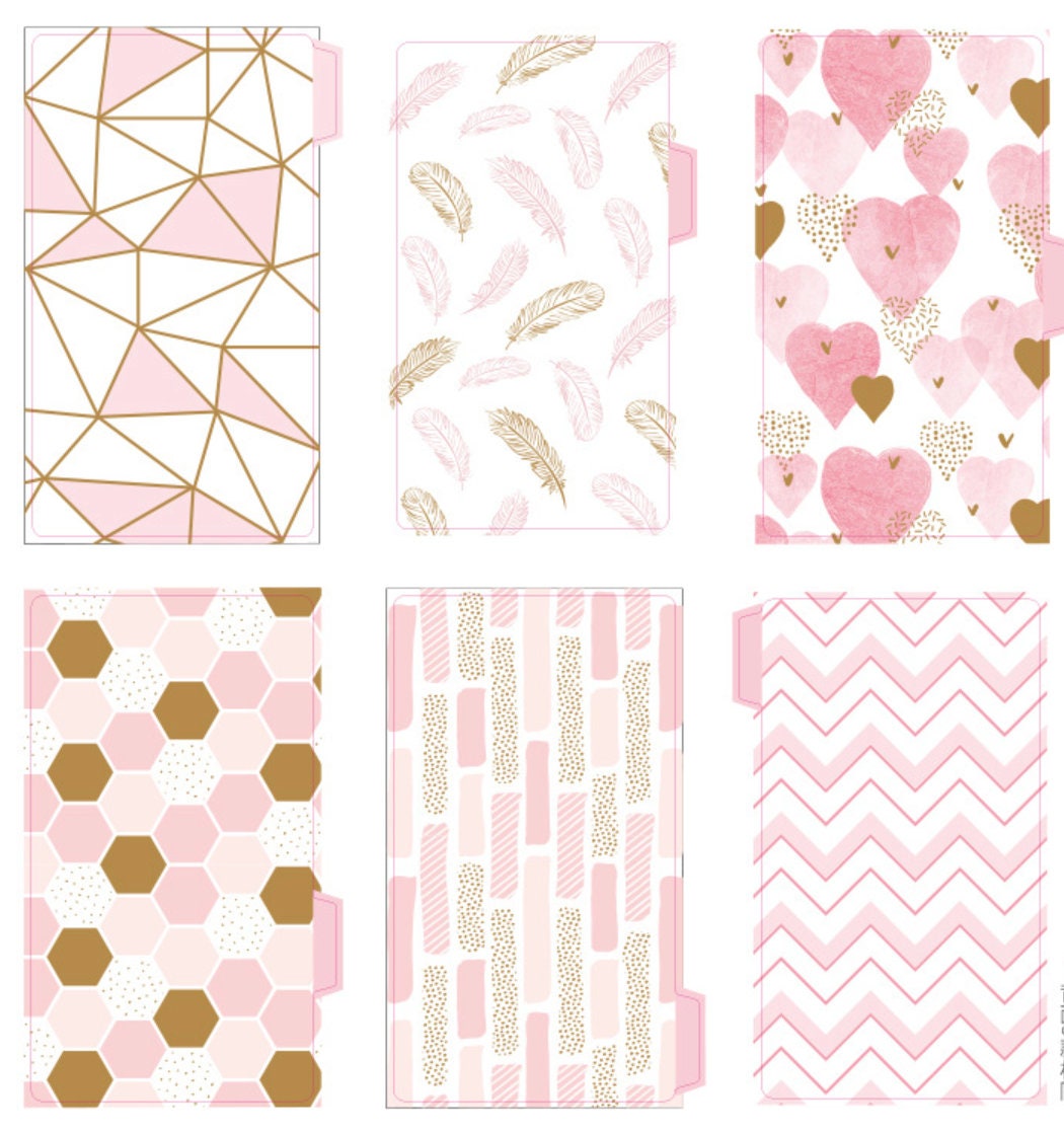 Pink Planner Dividers – A5 & A6 Sizes