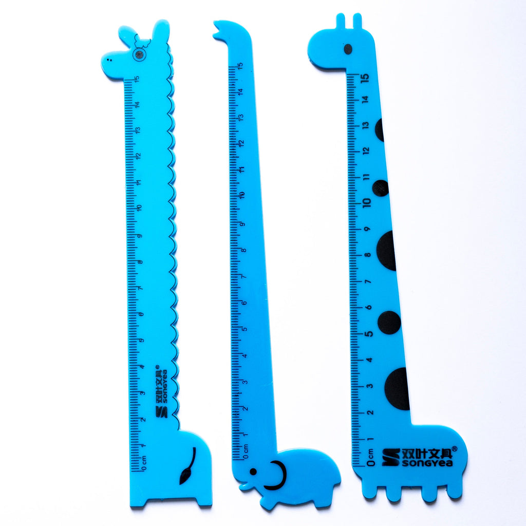 Blue Animal Shaped Ruler