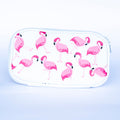 White Flamingo Pencil Case – Stylish & Spacious Stationery Organizer