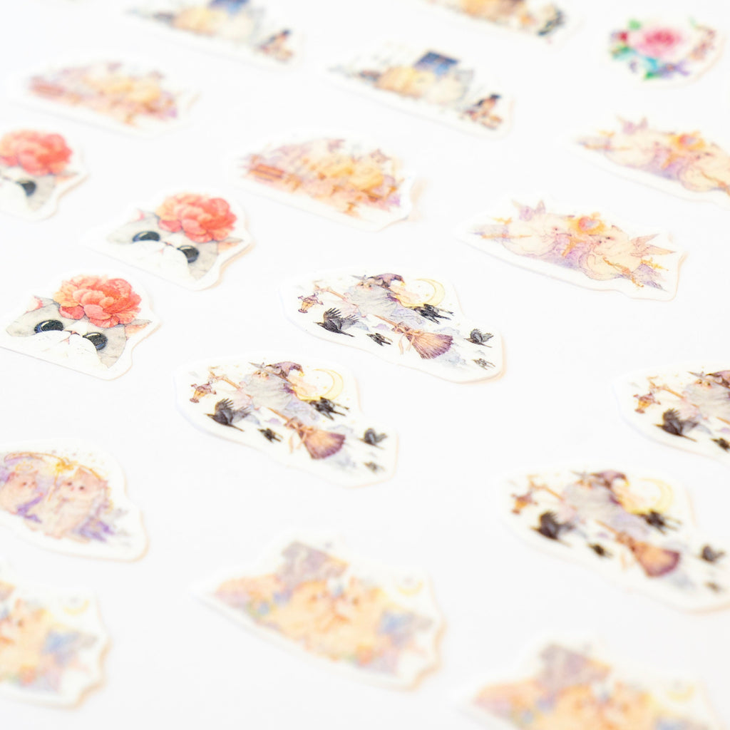 40  Cute Cat Deco Sticker Set