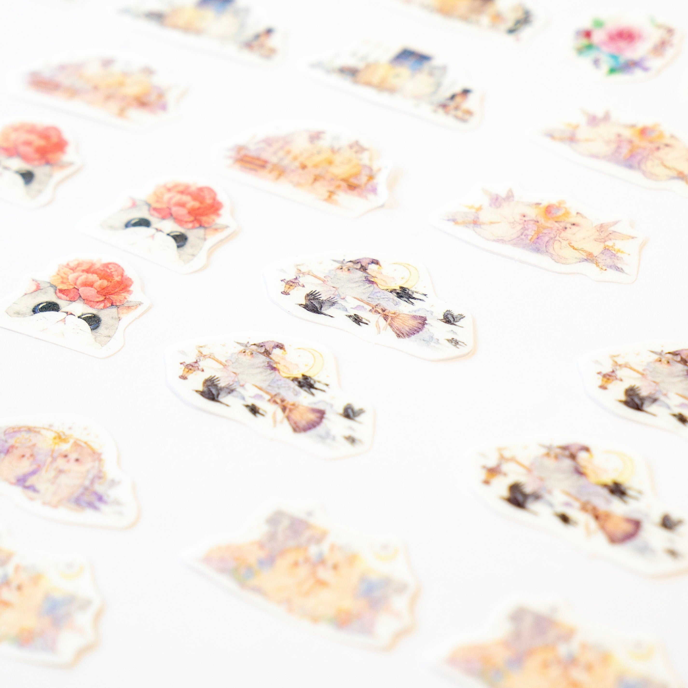 40  Cute Cat Deco Sticker Set