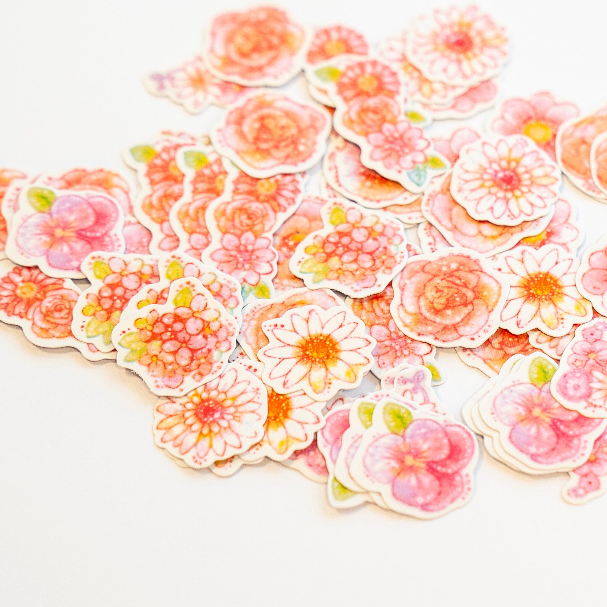 Pastel Flower Stickers Pack