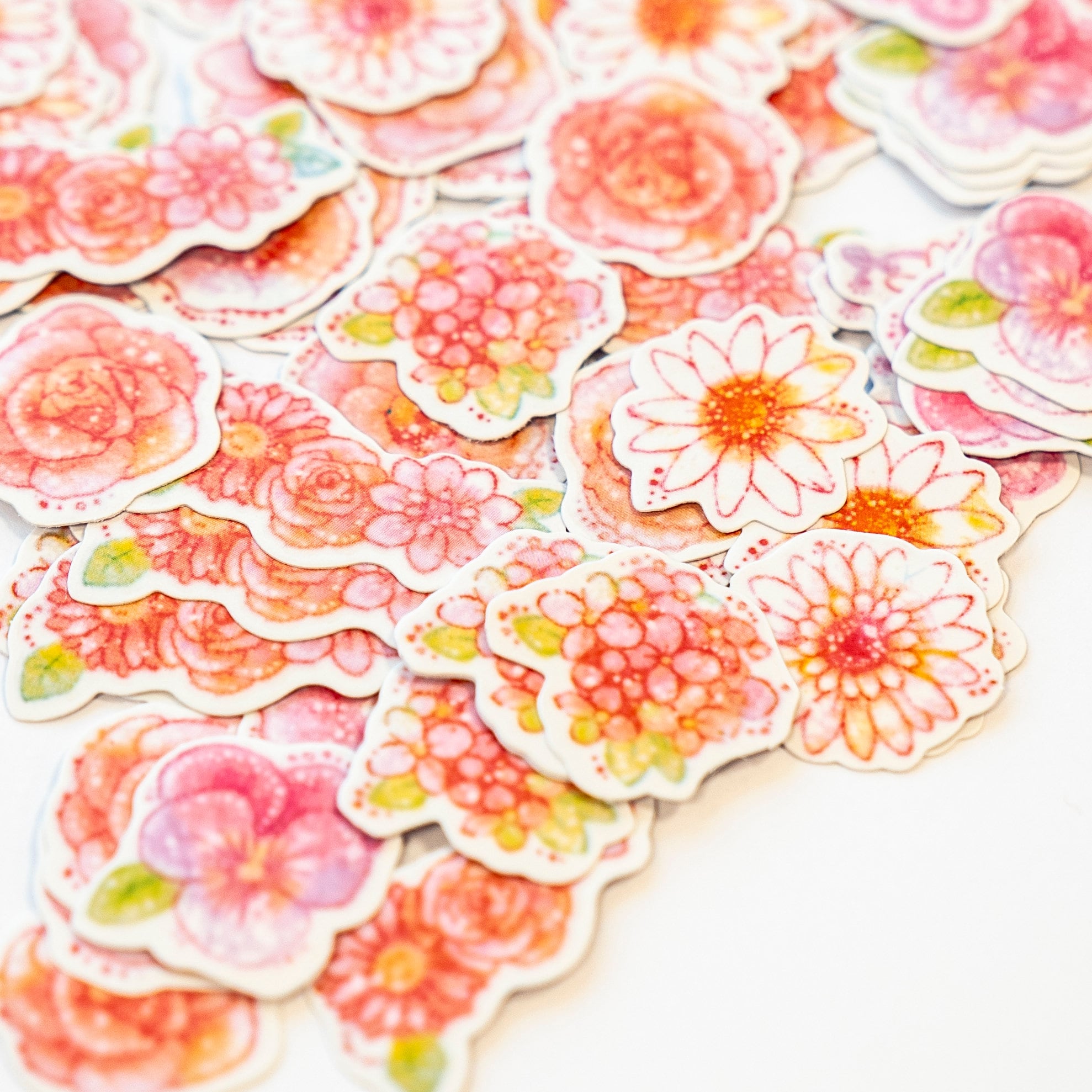 Pastel Flower Stickers Pack