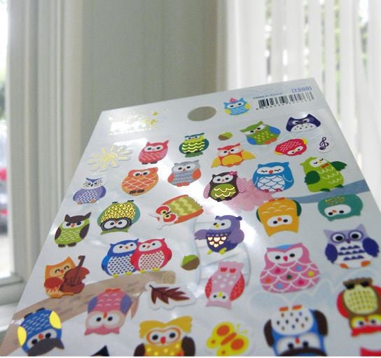 Owls Scrapbooking Stickers