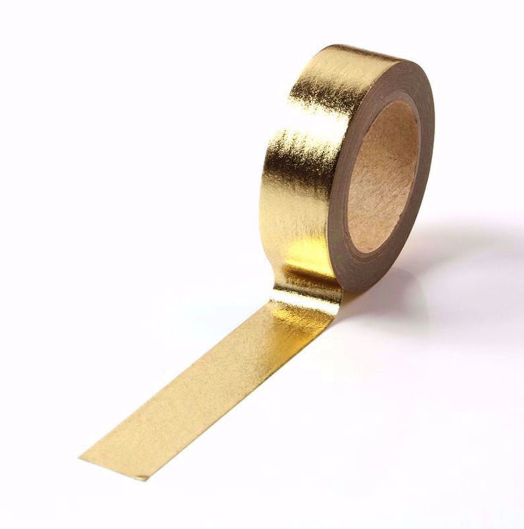 Plane Light Gold Foil Washi Tape
