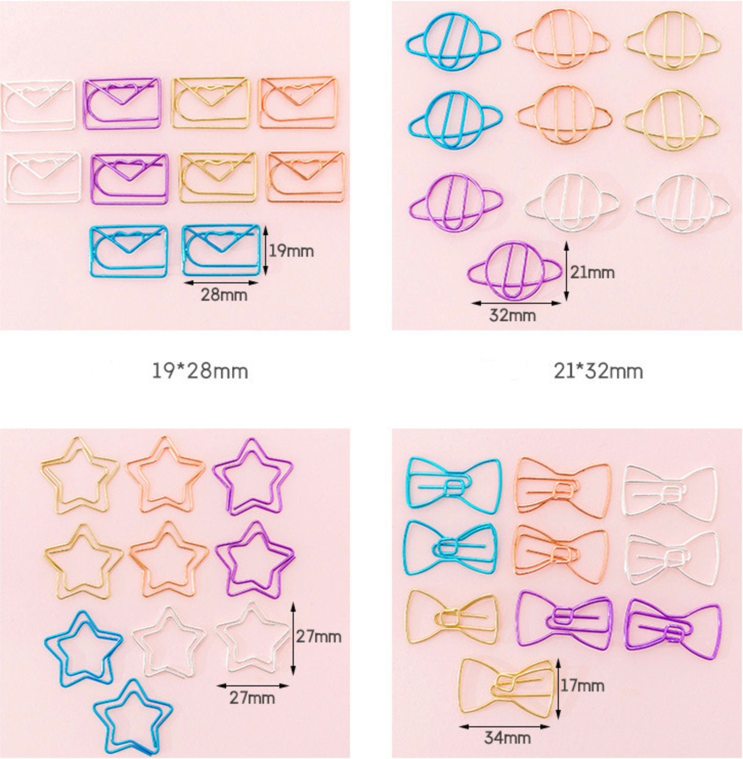 10-Piece Paperclip Set – Fun & Playful Designs