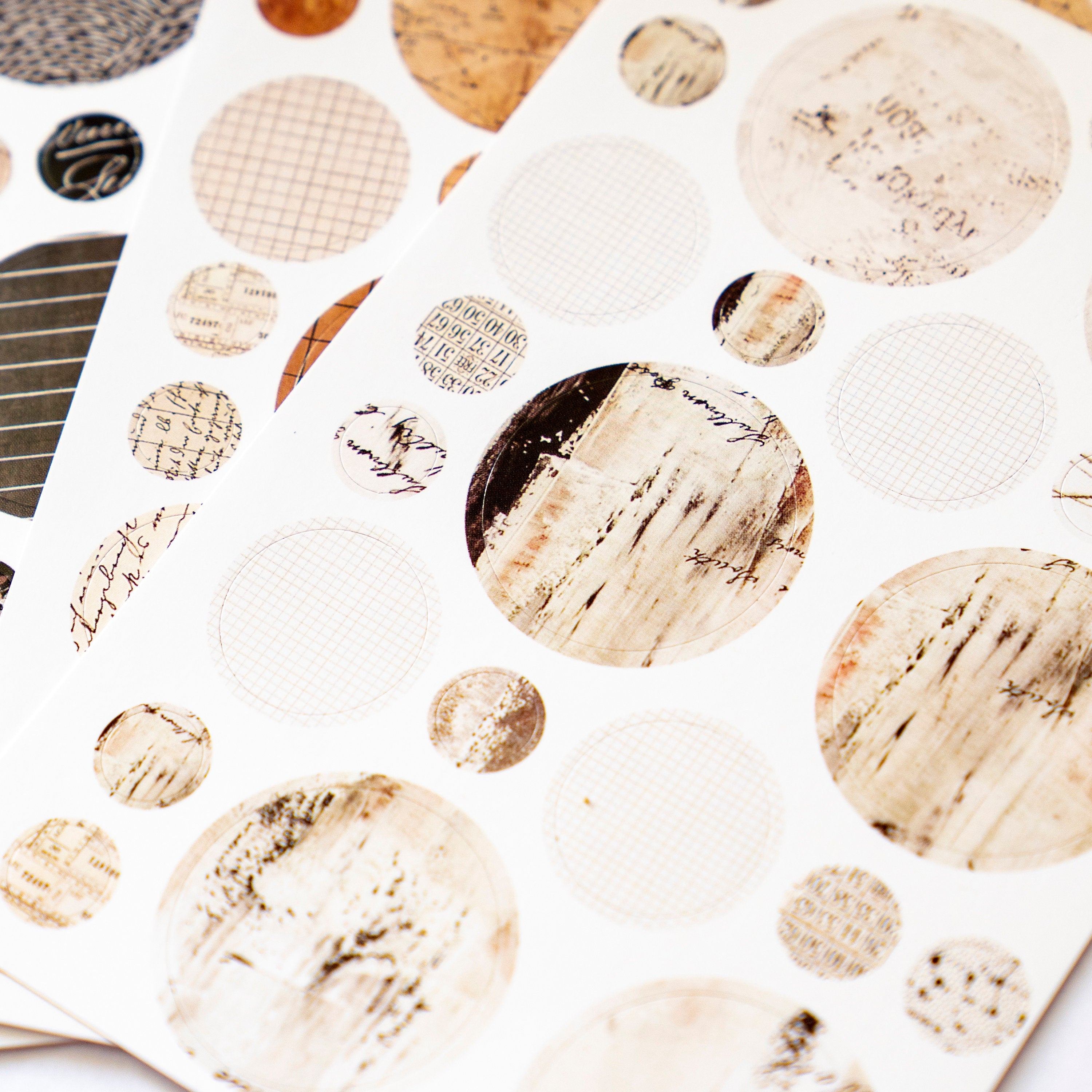 3 Sheets Decorating Round Stickers