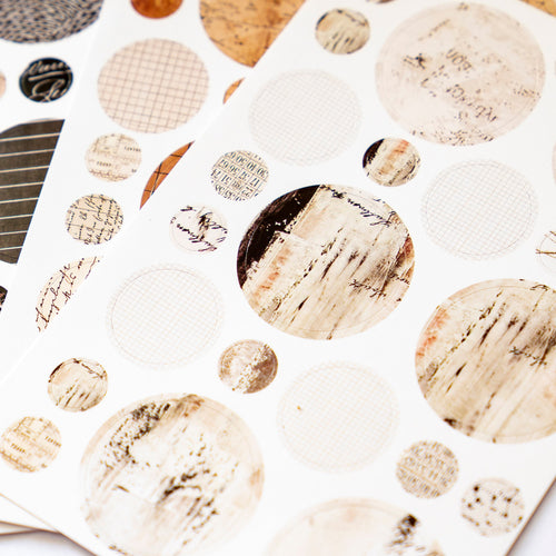 3 Sheets Decorating Round Stickers