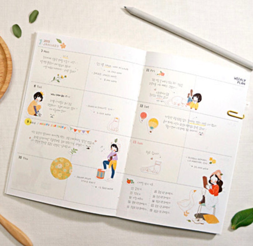 6 Sheet Sticker Set With Girl Garden And Cute Animals