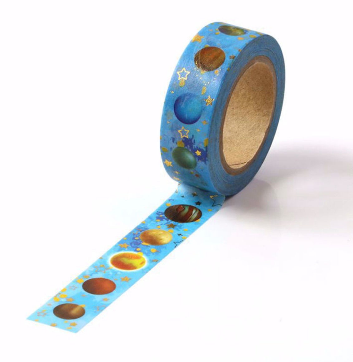 Foil Stars & Planets Washi Tape – Cosmic & Stylish