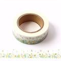 Spring Flower Gold Foil Washi Tape – Elegant & Shimmering
