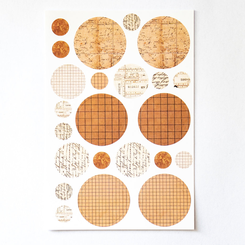 3 Sheets Decorating Round Stickers