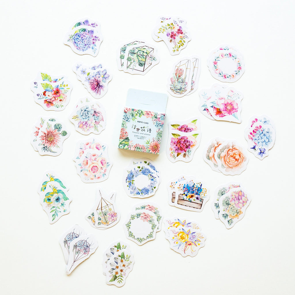 Flower Deco Sticker Set