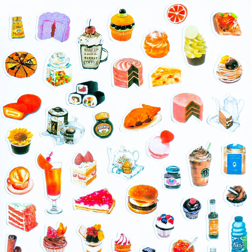 57 Food Deco Stickers With Cocktails