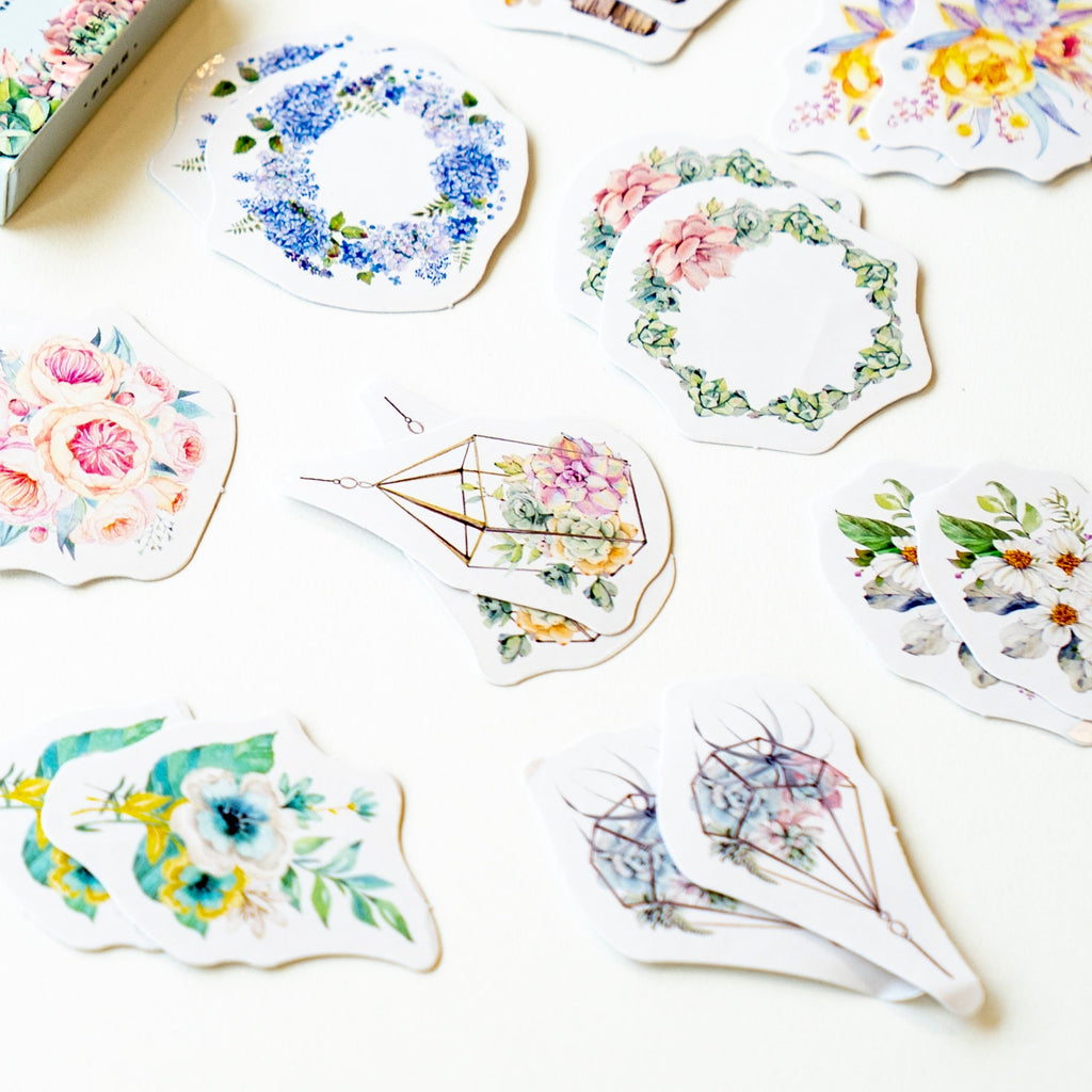 Flower Deco Sticker Set