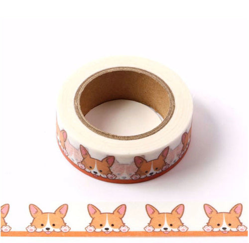 Adorable Corgi Washi Tape – Cute Decorative Crafting Tape