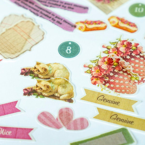 64 Stickers Set With Cute Animals