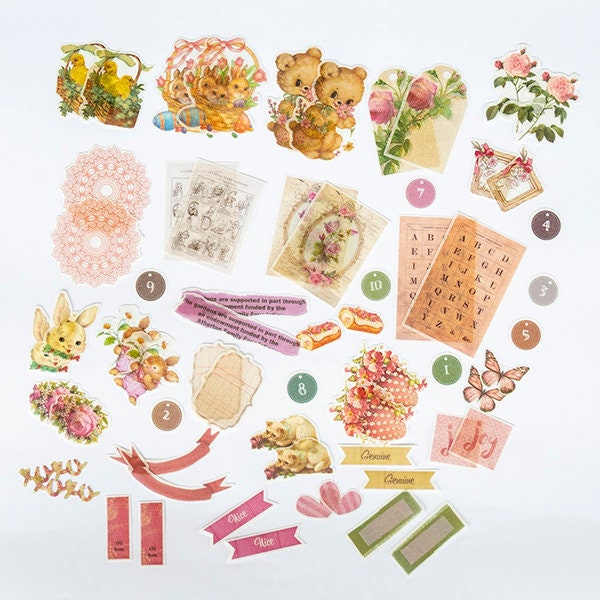 64 Stickers Set With Cute Animals