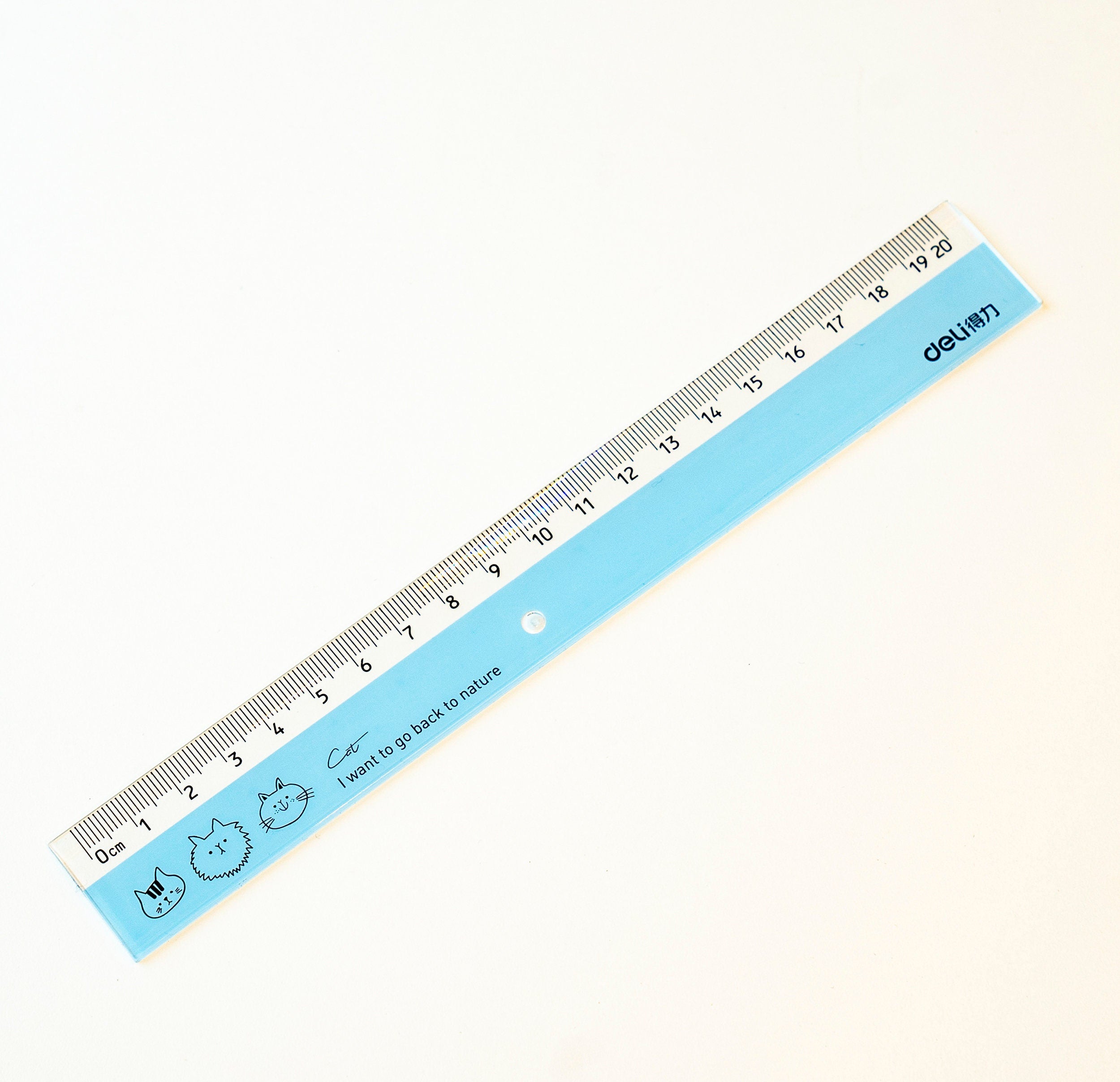 Cute Pink & Blue Ruler – Adorable Bunny & Cat Designs
