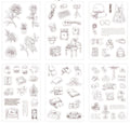Vintage Monochrome Sticker Set – Retro-Inspired Stickers T097
