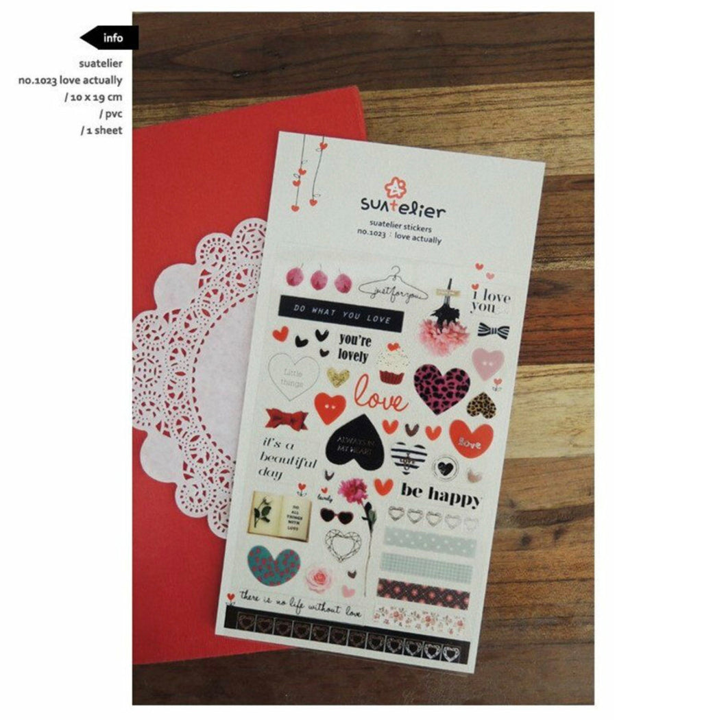 Love heart stickers