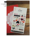 Love heart stickers
