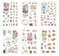 Girl with food stickers T084