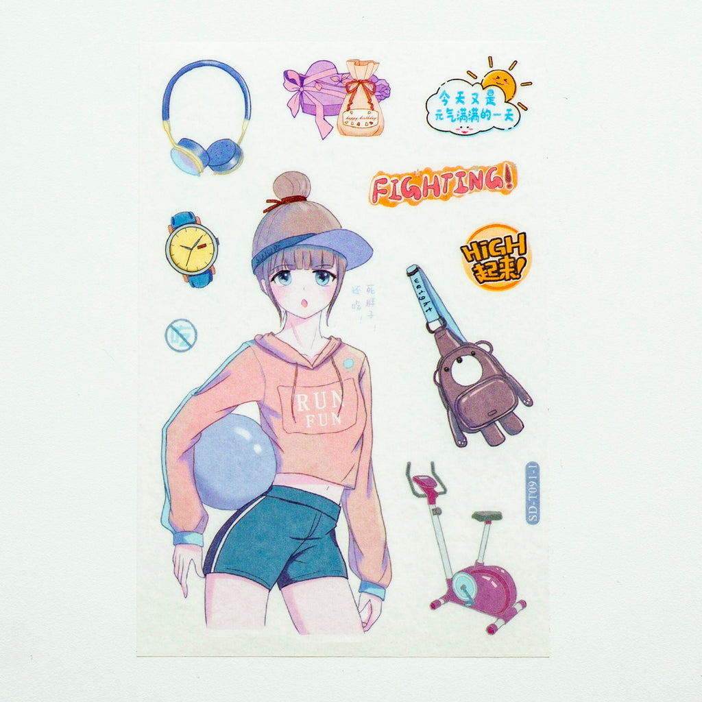 Sport Cute girl SD T091