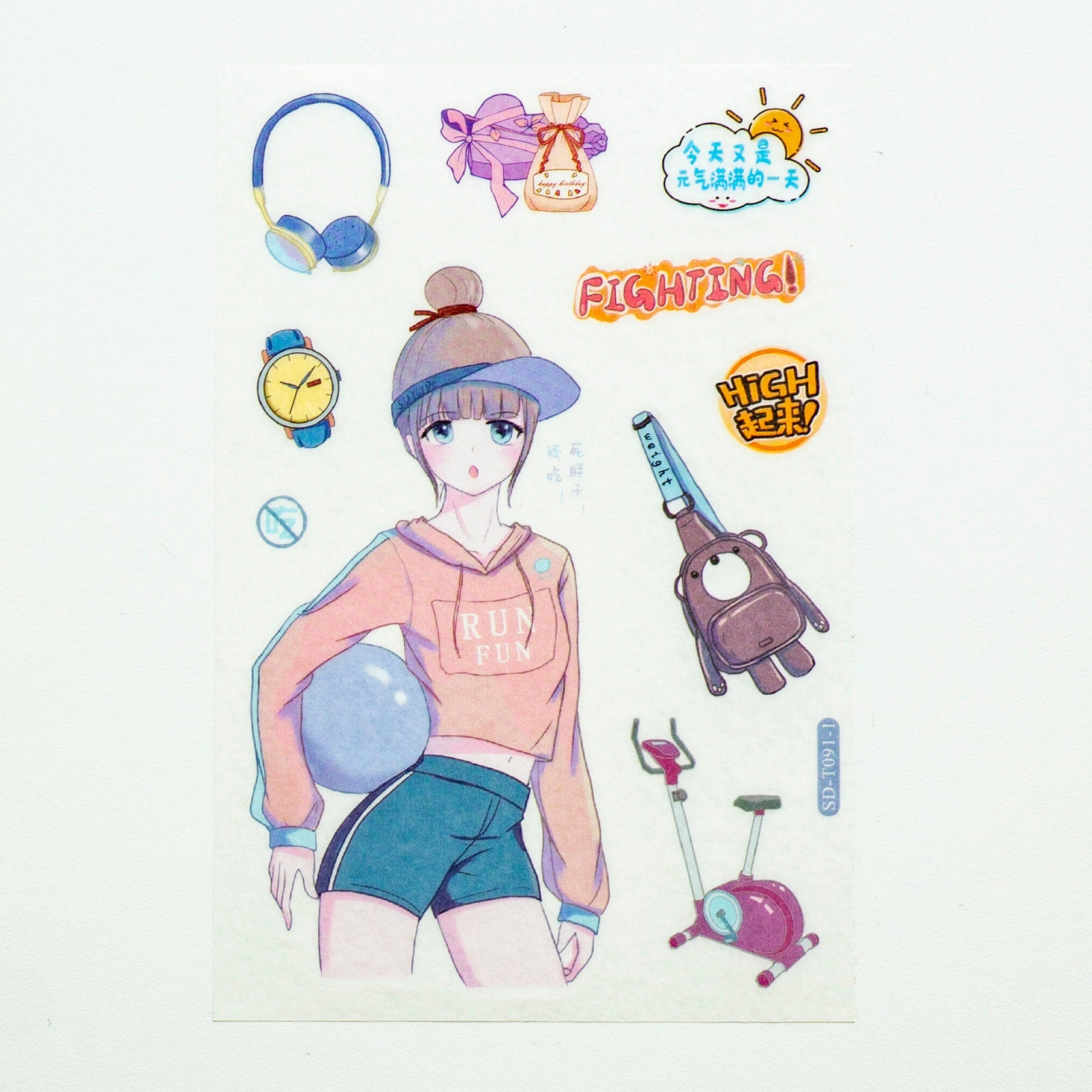 Sport Cute girl SD T091