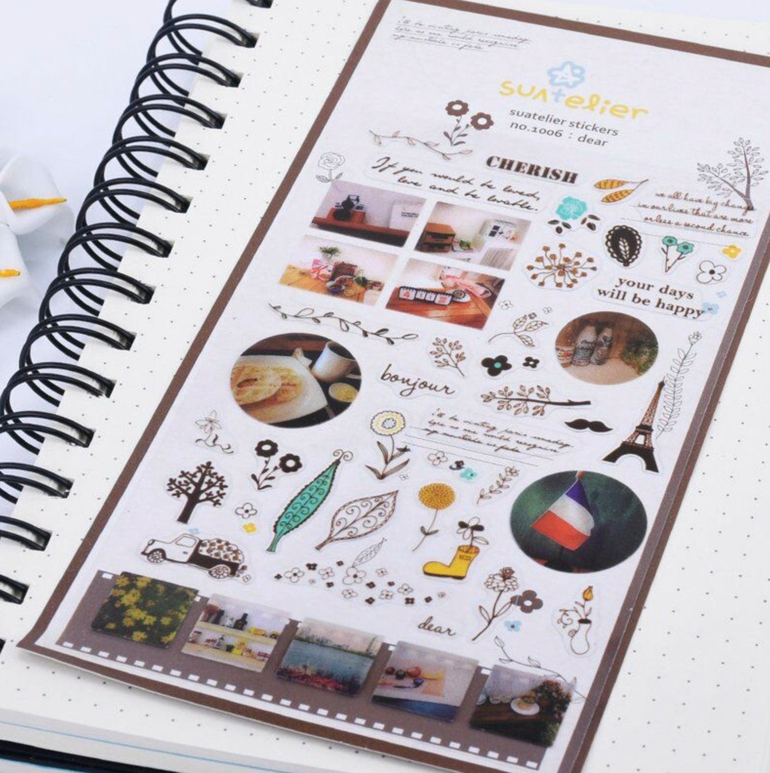 French Theme Stickers