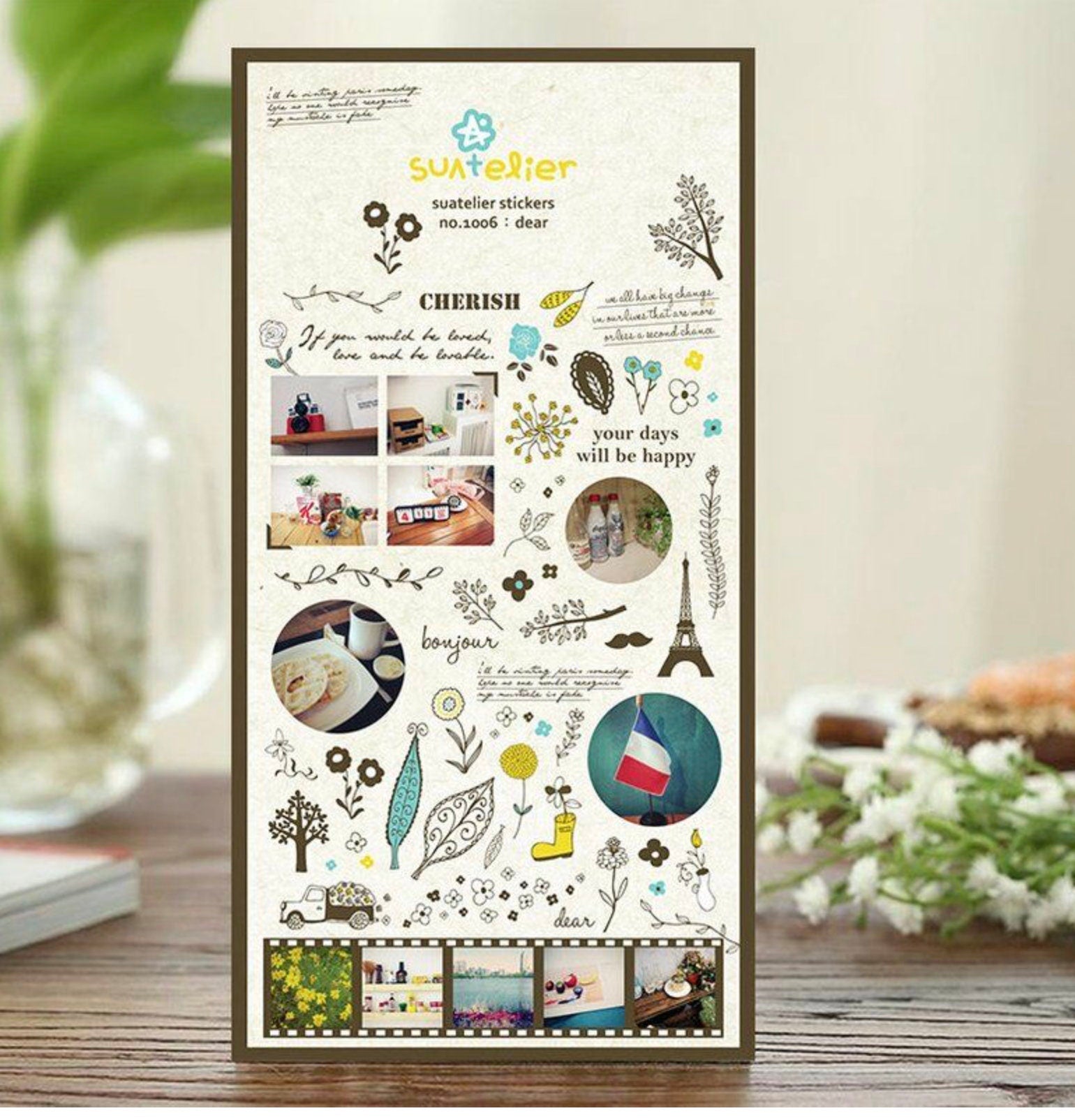 French Theme Stickers