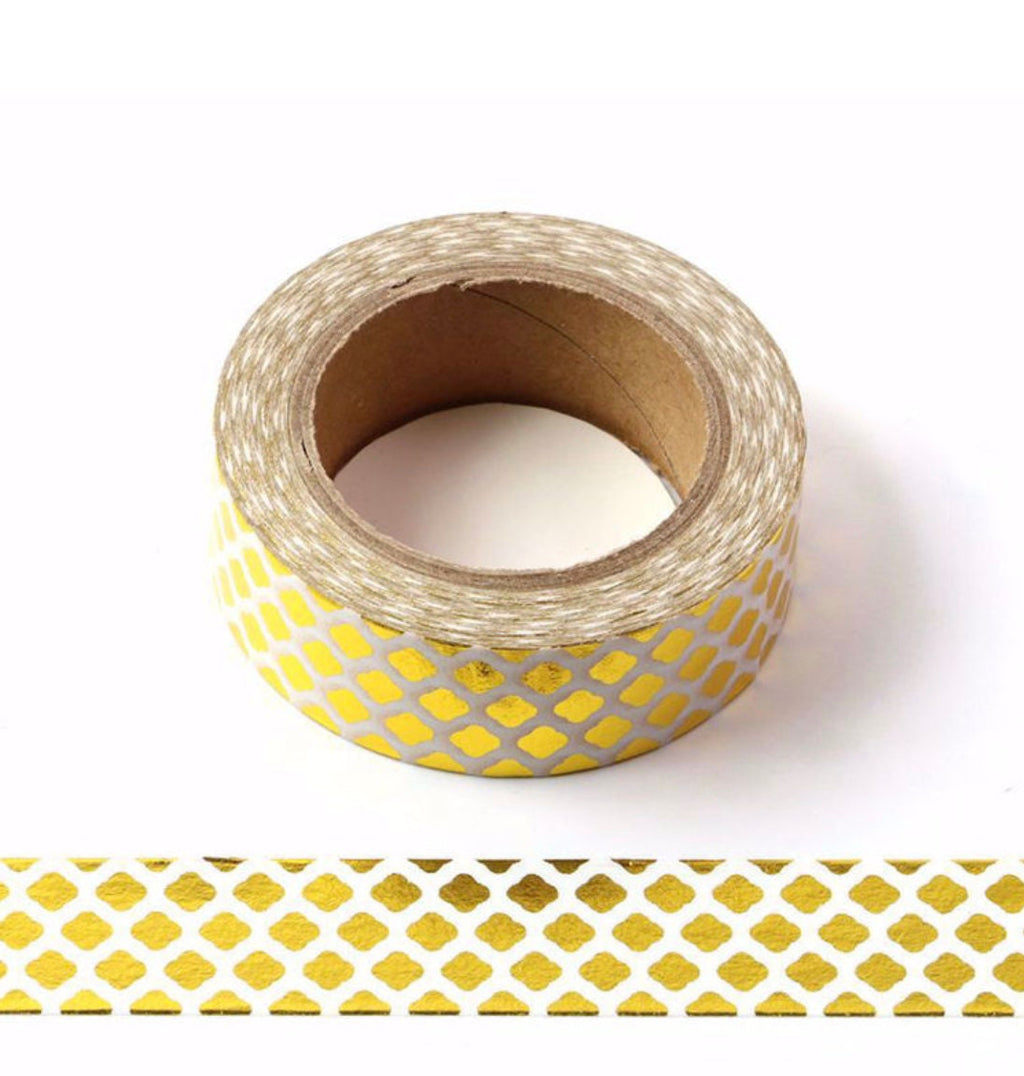 Pattern Gold Foil Washi Tape