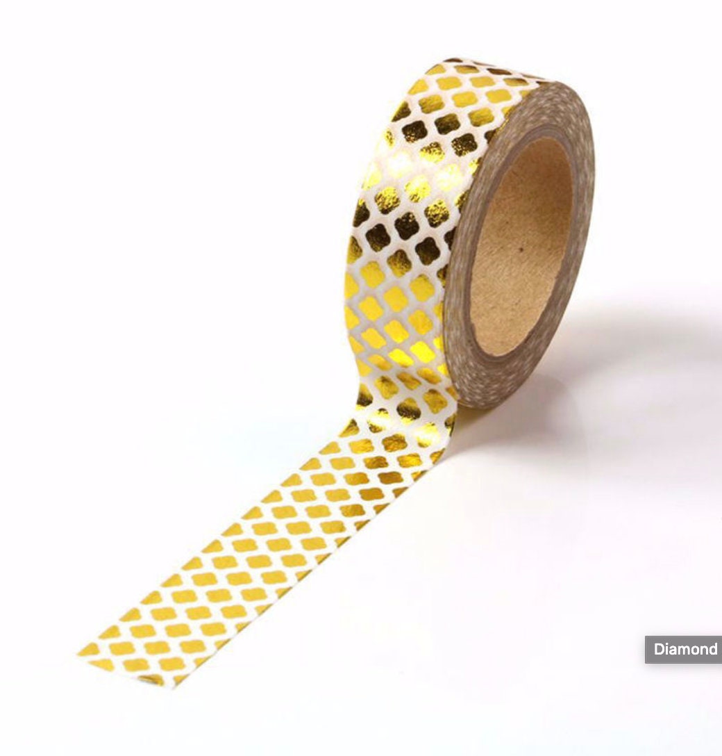 Pattern Gold Foil Washi Tape