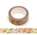 Gold Foil Roses Washi Tape