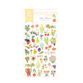Garden Flowers & Fruits Sticker Sheet – Pastel Aesthetic